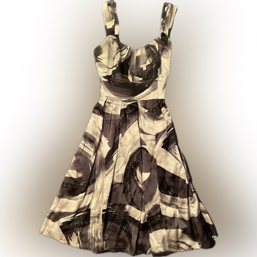 Silk Cocktail Dress by Suzi Chin for Maggy Boutique